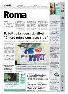 la Repubblica Roma - 2 Marzo 2018