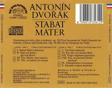 Wolfgang Sawallisch, Czech Philharmonic Orchestra - Antonín Dvořák: Stabat Mater (1988)