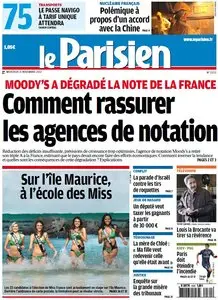 Le Parisien + Cahier Paris du Mercredi 21 Novembre 2012
