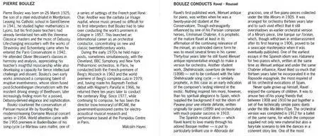 Pierre Boulez conducts Maurice Ravel & Albert Roussel (2009) 4CD Box Set