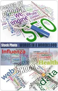 Stock Photo: Words in a wordcloud