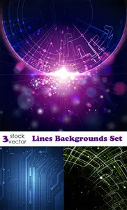 Vectors - Lines Backgrounds Set