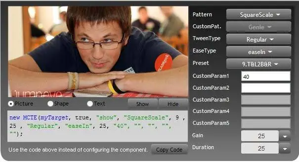 MovieClip Transition Effects V3 (Flash component)