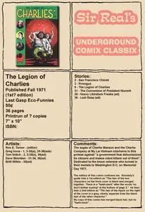 Legion of Charlies 001 Last Gasp 1971 36p c2c