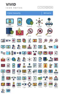 EE - 90 Cyber Security Line Icons ND6RTZG