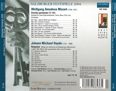 Ivor Bolton, Mozarteum Orchester - Johann Michael Haydn: Requiem; Wolfgang Amadeus Mozart: Davide penitente (2005)