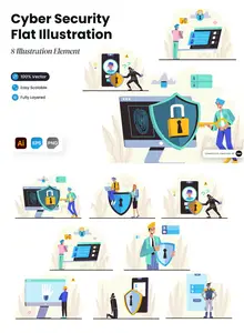 EE - Cyber Security Illustration W5CRGBL