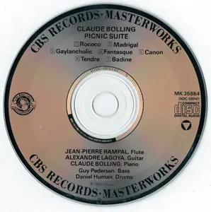 Claude Bolling, Rampal, Lagoya - Picnic Suite [CBS Masterworks MK 35864] {US 198_}