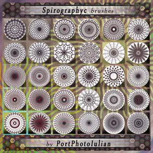 Spirography Flowers brushes