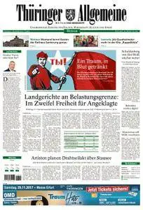 Thüringer Allgemeine Weimar - 07. November 2017