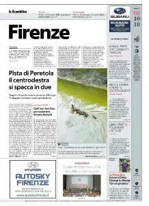 la Repubblica Firenze - 2 Ottobre 2018
