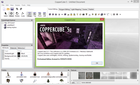 Ambiera CopperCube 5.2.1 Professional Edition