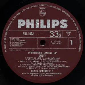 Dusty Springfield - Ev'rything's Coming Up Dusty (Philips 1965) 24-bit/96kHz Vinyl Rip