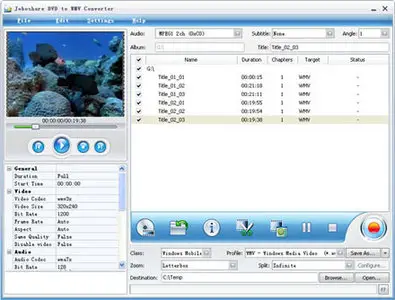 Joboshare DVD to WMV Converter 2.9.7.1026 Portable