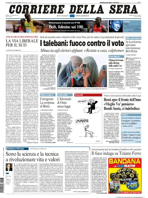 Il Corriere della Sera (17-08-09)