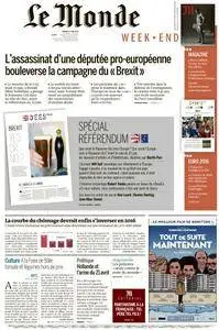 Le Monde du Samedi 18 Juin 2016