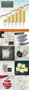 Infographics and diagram business concept vector 12