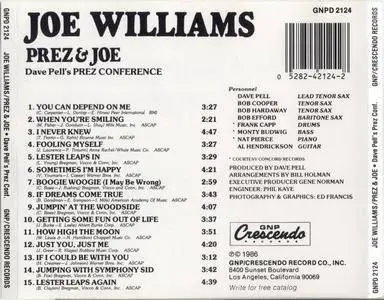 Joe Williams & Dave Pell - Prez & Joe: In Celebration Of Lester Young (1979) {GNP Crescendo GNPD 2124 rel 1986}