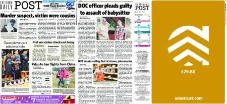 The Guam Daily Post – January 29, 2020