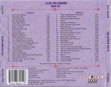Lud Gluskin - Recorded In Europe 1924-33 (2004) [2CD] {Jazz Oracle}