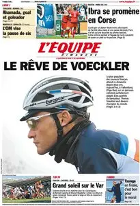 L'Equipe Edition du Dimanche 23 Septembre 2012