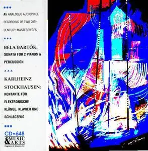 Bartók: Sonata for 2 pianos & percussion; Stockhausen: Kontakte für elektronische Klänge, Klavier und Schlagzeug