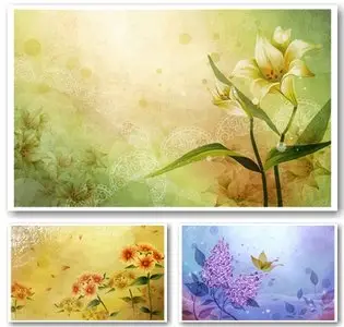 40 Beautiful Vector Art Flowers Wallpapers
