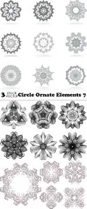 Vectors - Circle Ornate Elements 7