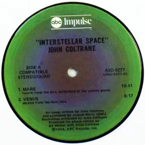 John Coltrane - Interstellar Space (Impulse! Records) Vinyl rip in 24 Bit/ 96 Khz + CD 