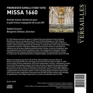 Benjamin Chenier, Galilei Consort - Francesco Cavalli: Missa 1660 (2019)