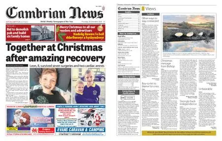 Cambrian News Arfon & Dwyfor – 25 December 2020