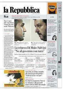 la Repubblica - 14 Marzo 2018