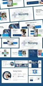 Nursing Blue Medical PowerPoint Template