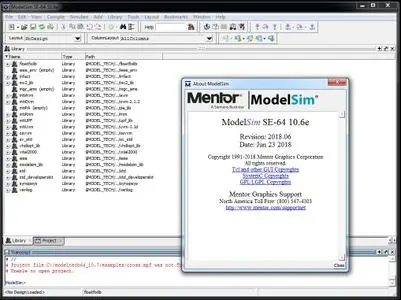 Mentor Graphics ModelSim SE-64 10.6e