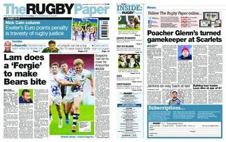 The Rugby Paper – December 27, 2020