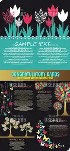 Stock Vector - Congratulatory Cards