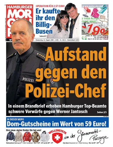 Hamburger Morgenpost vom 12 August 2010