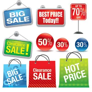Sale stickers