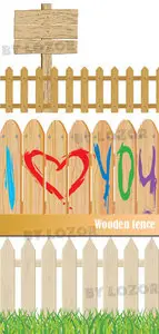 Wooden fence