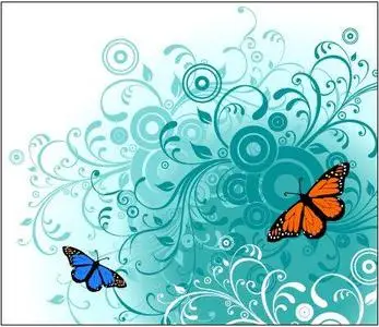 Flowers and Butterfly