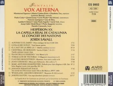 Jordi Savall, Hespèrion XX, Le Concert des Nations, La Capella Reial de Catalunya - Vox Æterna (1996)