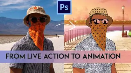 Rotoscope Animation in Photoshop : Turn Live Action scene to Animation