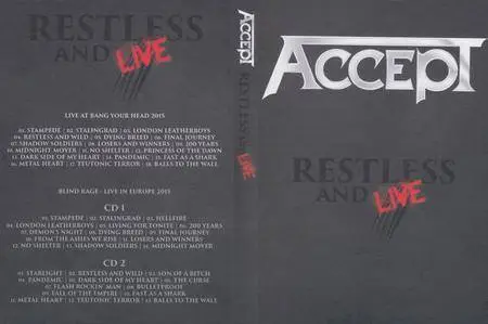 Accept - Restless And Live (2017) [2CD+DVD]