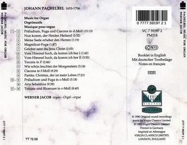 Werner Jacob - Johann Pachelbel: Music for organ (1993)