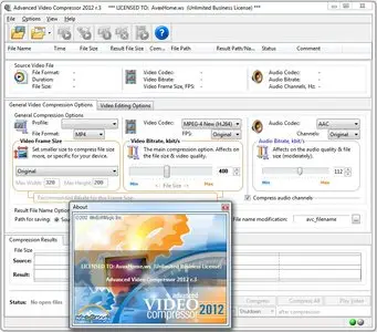 Advanced Video Compressor 2012.0.3.8