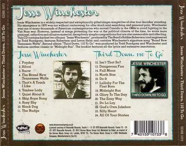 Jesse Winchester - Jesse Winchester (1970) & Third Down, 110 To Go (1972) {Edsel Records EDSS 1073 rel 2012}