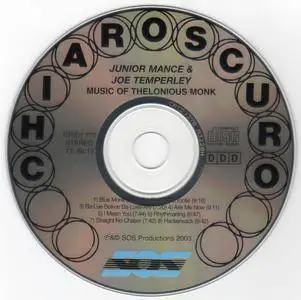 Junior Mance & Joe Temperley - Monk (2003) {Chiaroscuro Records CR(D)370 rec 1996, 2000}