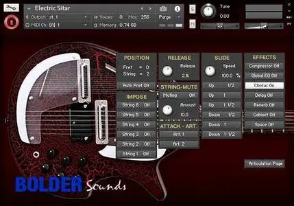 Bolder Sounds Electric Sitar KONTAKT