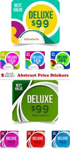 Vectors - Abstract Price Stickers