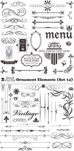 Vectors - Ornament Elements (Set 14)